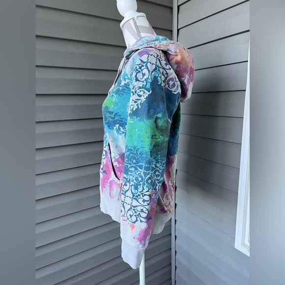 RARE-Vintage The North Face Tye Dye Women’s Hoodie Jacket Sz M - Picture 2 of 8